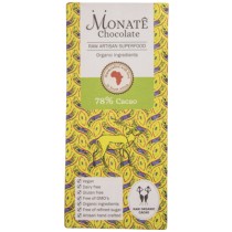 Monate Chocolate 78% Raw Cacao Bar , 54g